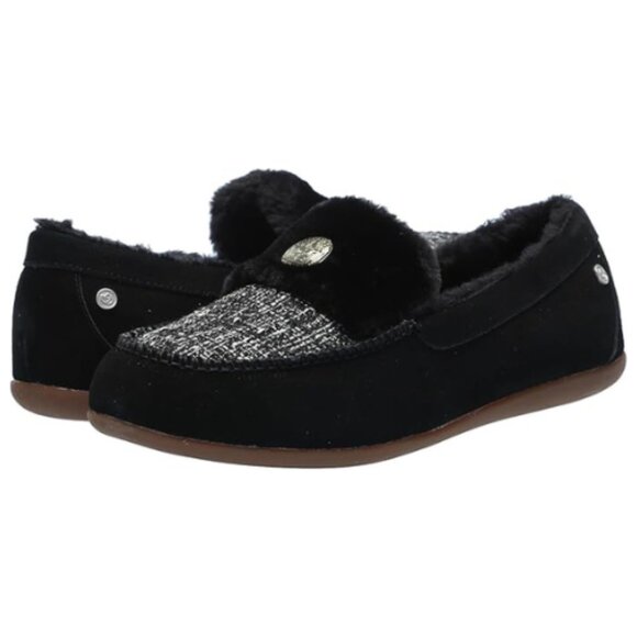 REVITALIGN Orthotic Women's Birch Tweed Slipper Size 5.5D (Wide) BLACK - Picture 7 of 7